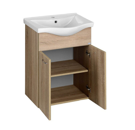 KERAMIA FRESH szafka umywalkowa 51,1x74x34cm, dąb platin