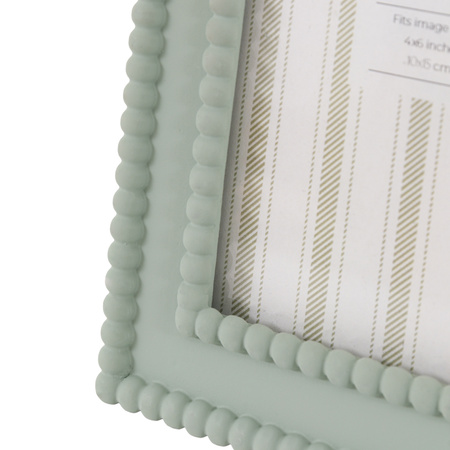 Cove Beaded Photo Frame 6x4in Sage