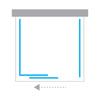 NZ4 Kabina prysznicowa SMART GUNMETAL BRUSHED 1D prostokątna przyścienna U 140x90x200 szkło czyste 8mm Active Shield 2.0