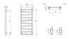 ZIG grzejnik 500x1096 mm, antracyt