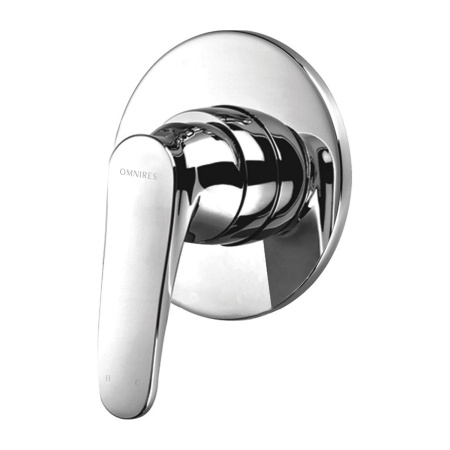 ART DECO bateria prysznicowa podtynkowa, chrom połysk