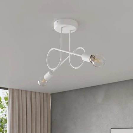 Żyrandol LOOP 2 biały