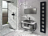 SKA Blat Rockstone 906x463mm, biały mat