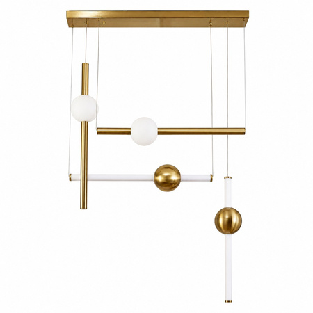 Lampa wisząca O-LINE S-4 - LED, 79 cm, mosiądz
