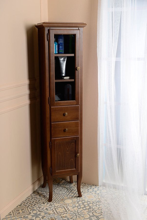 RETRO słupek wysoki 40x170x36cm, buk, lewa