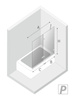 PARAWAN NAWANNOWY AVEXA   P 140x150 CZYSTE 8mm ACTIVE SHIELD
