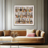 Wines Of The World Framed Art 930x60x930mm