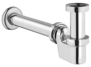 Syfon umywalkowy 5/4", odpływ 32mm, chrom