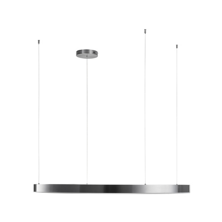 Lampa wisząca CIRCLE 120 cm - LED, ring tytan szczotkowany