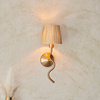 Wriggle 1 Wall Light Brushed Aged Brass