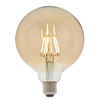 E27 LED Filament Globe 165x125mm Amber 6W