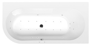 ASTRA R wanna z hydromasażem, 165x80x48cm, Active Hydro-Air, chrom