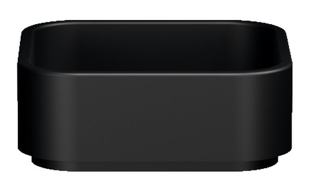 HAKO umywalka ceramiczna nablatowa, 40x40 cm, czarny mat