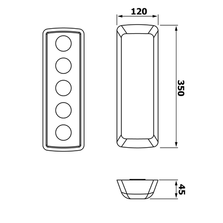 Zagłówek do pisuaru, antracyt