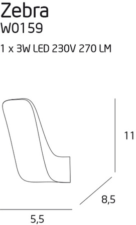 ZEBRA W0159 kinkiet IP54