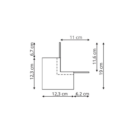 Łącznik zewnętrzny Magnetic czarny LP-554-MAG-BK