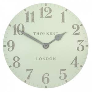 Arabic Wall Clock Pearl Green 20in