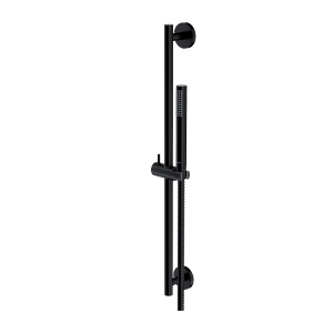 MICROPHONE zestaw prysznicowy suwany, czarny półmat