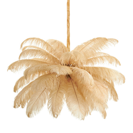 Lampa wisząca EMU 100 cm - pióra beżowe