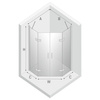 KABINA NEW AZURA BLACK PIĘCIOKĄTNA U 80x80x195 CZYSTE 6mm ACTIVE SHIELD