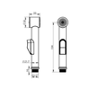 Słuchawka bidetowa z uchwytem, ABS/czarny mat