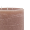 Pillar Candle Rustic Taupe 150x150x150mm