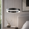 Lampa wisząca CIRCLE 40 cm - LED, ring tytan szczotkowany