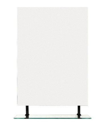 WEGA lustro z półką 600x800mm, czarny mat