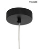 MOOSEE lampa wisząca ALURE OVAL 120       czarna/mleczna