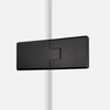 NZ2 Drzwi wnękowe OXIA BLACK 1D L 80x200 szkło czyste 8mm Active Shield 2.0