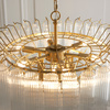 Toulouse 12 Pendant Light Clear Ribbed Glass