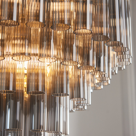 Toulouse 12 Pendant Light Smokey Grey Lustre glass