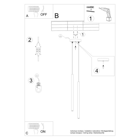 Lampa wisząca PASTELO 2 taupe