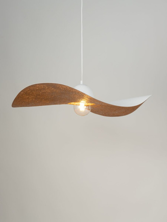 KAPELLO L biały/miedź ? 76cm lampa wisząca