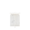 Amalfi Side Table White 400x400x500mm