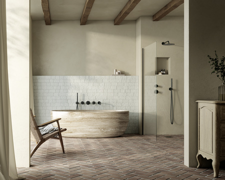 Silhouet BS2 Podtynkowy termostatyczny zestaw wannowy matowa czerń