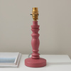 Bibury Table Lamp Base Satin Pink Clay Paint