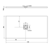 FLEXIA brodzik kompozytowy z możliwością docinania 150x80cm, biały mat