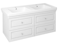 VIOLETA szafka umywalkowa 116x52x48,5cm, półmat biały