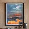 Coastal Glow Framed Canvas 920x60x1120mm