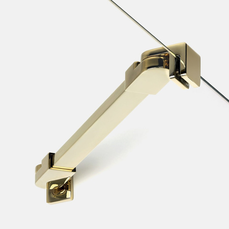 Drzwi wnękowe NEW SOLEO LIGHT GOLD 1D U 150x195 szkło czyste 6mm Active Shield 2.0