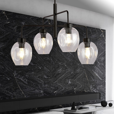 LUKKA 4 BLACK/TRANSPARENT