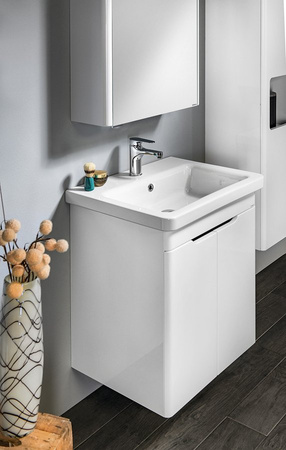 ELLA szafka umywalkowa 56,5x65x43cm, drzwiczki, biała