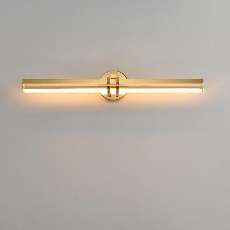 Lampa ścienna LOVELY LED 58 cm- złoto szklany kinkiet