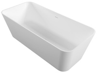 LEYLA wanna wolnostojąca 170x78x55cm, solid surface, biały mat