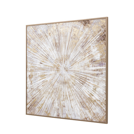 Starburst Flair Framed Canvas 1000x1000mm