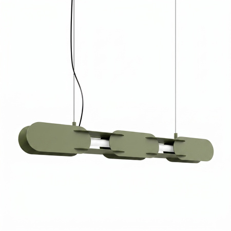 Lampa wisząca CHAIN 91 zielona oliwka LED 4000K