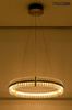 MOOSEE lampa wisząca SATURNUS 70 złota - LED, kryształ, stal szczotkowana