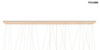 MOOSEE lampa wisząca LIBERTY LINE 8 złota