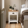 Eton 1 Drawer Bedside White